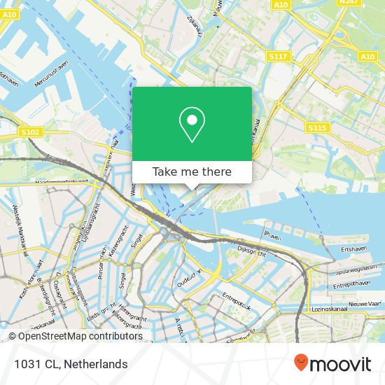 1031 CL, 1031 CL Amsterdam, Nederland kaart