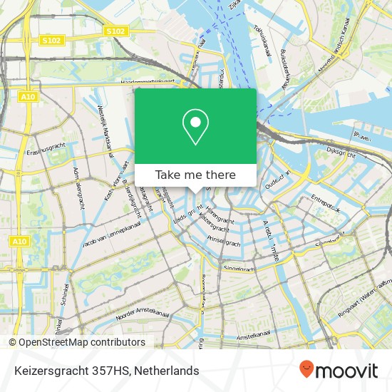 Keizersgracht 357HS, Keizersgracht 357HS, 1016 EJ Amsterdam, Nederland kaart