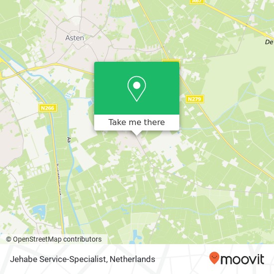 Jehabe Service-Specialist, Meijelseweg 7 kaart