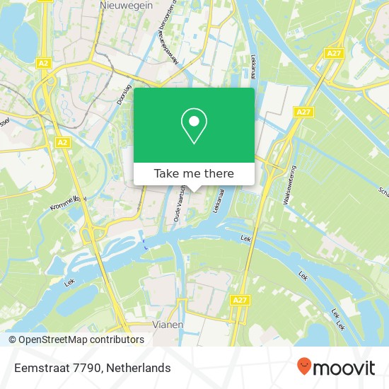 Eemstraat 7790, 3433 BJ Nieuwegein kaart