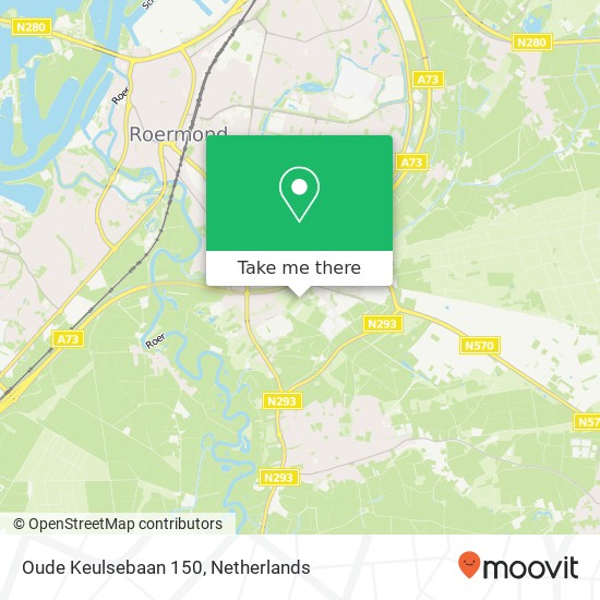 Oude Keulsebaan 150, Oude Keulsebaan 150, 6045 GB Roermond, Nederland kaart