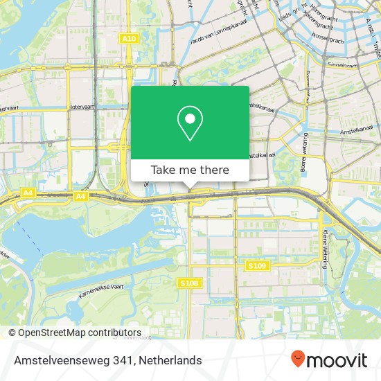 Amstelveenseweg 341, Amstelveenseweg 341, 1076 CT Amsterdam, Nederland kaart