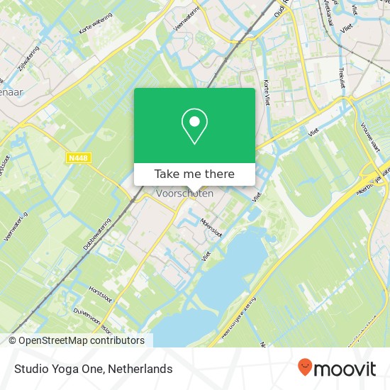 Studio Yoga One, Leidseweg 29A kaart