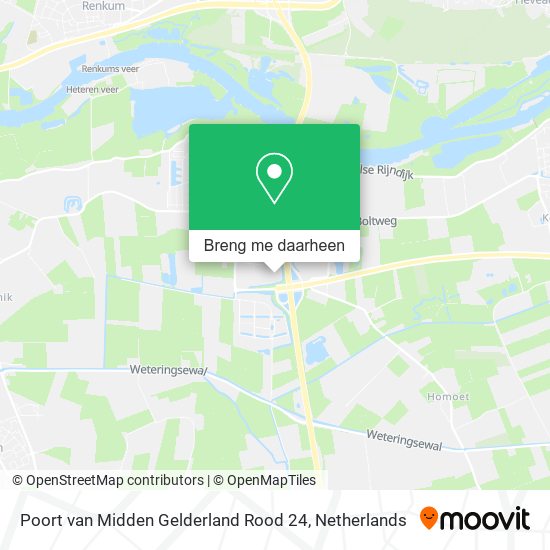 Poort van Midden Gelderland Rood 24 kaart