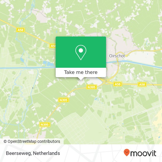 Beerseweg, Beerseweg, Oirschot, Nederland kaart