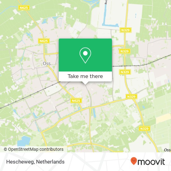 Hescheweg, 5342 EA Oss kaart