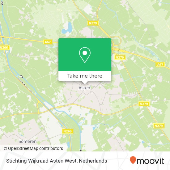 Stichting Wijkraad Asten West, Burgemeester Ruttenplein 124 kaart