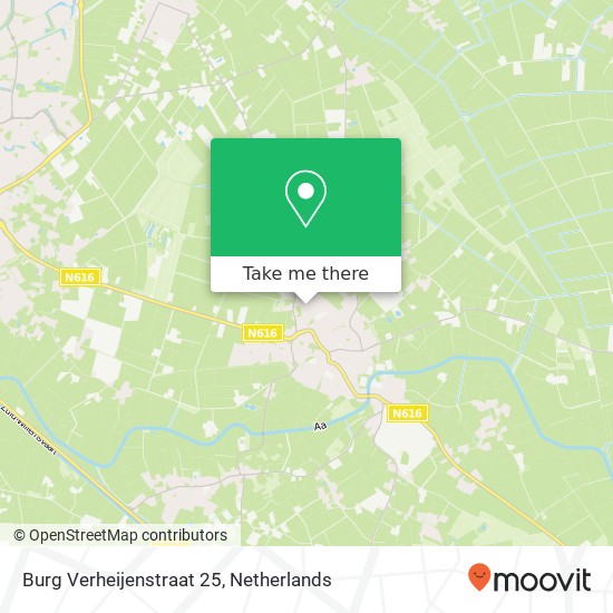 Burg Verheijenstraat 25, 5469 Erp kaart