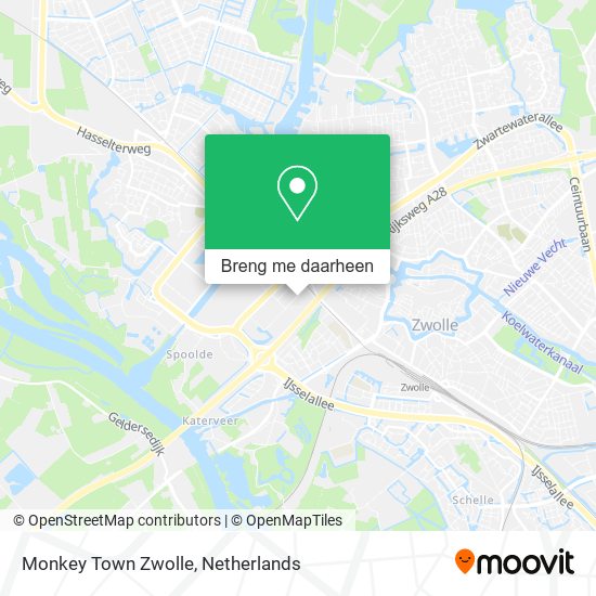 Monkey Town Zwolle kaart