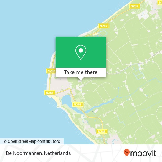 De Noormannen, Domineeshofweg 2 kaart