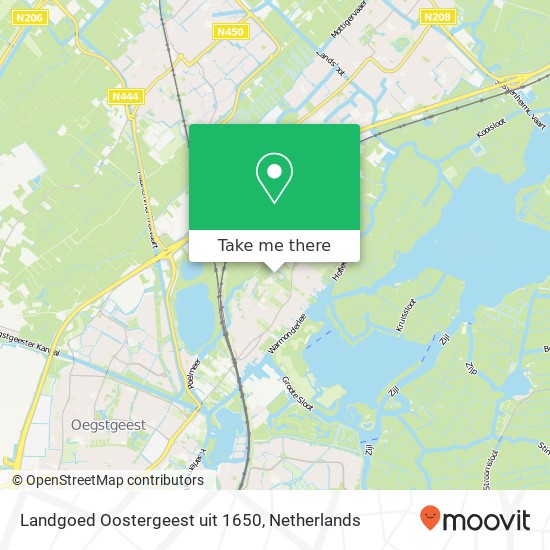 Landgoed Oostergeest uit 1650, Laan van Oostergeest 1 kaart