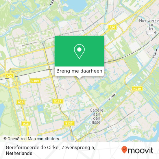 Gereformeerde de Cirkel, Zevensprong 5 kaart