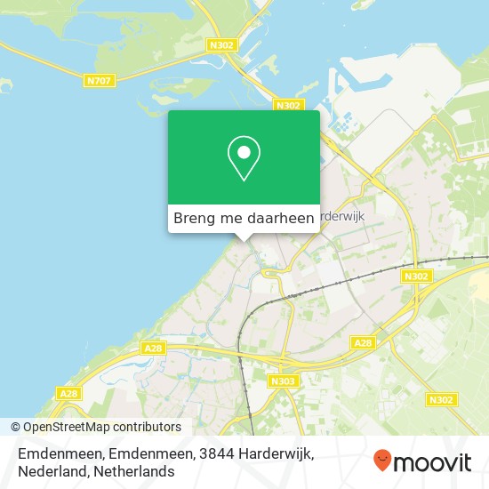 Emdenmeen, Emdenmeen, 3844 Harderwijk, Nederland kaart