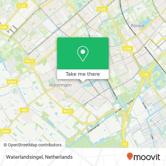 Waterlandsingel, 2548 Den Haag kaart