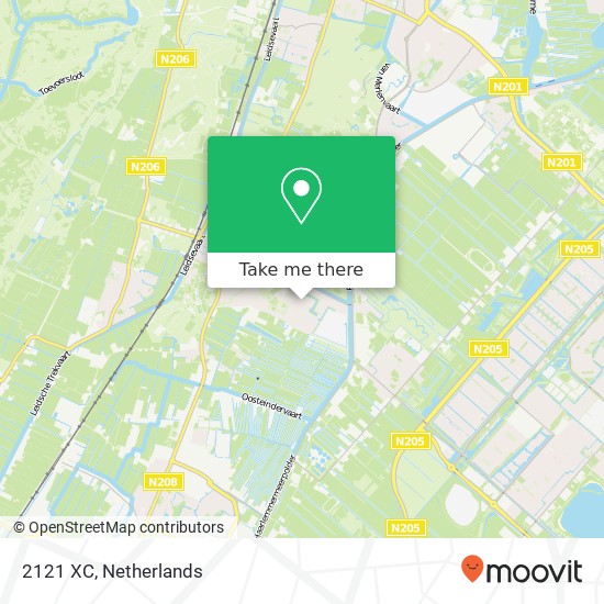 2121 XC, 2121 XC Bennebroek, Nederland kaart