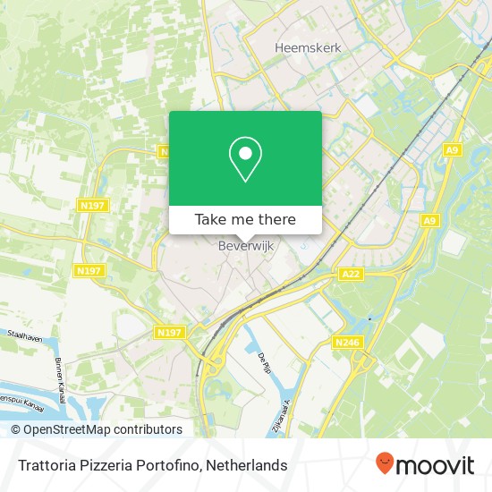 Trattoria Pizzeria Portofino, Alkmaarseweg 101 kaart