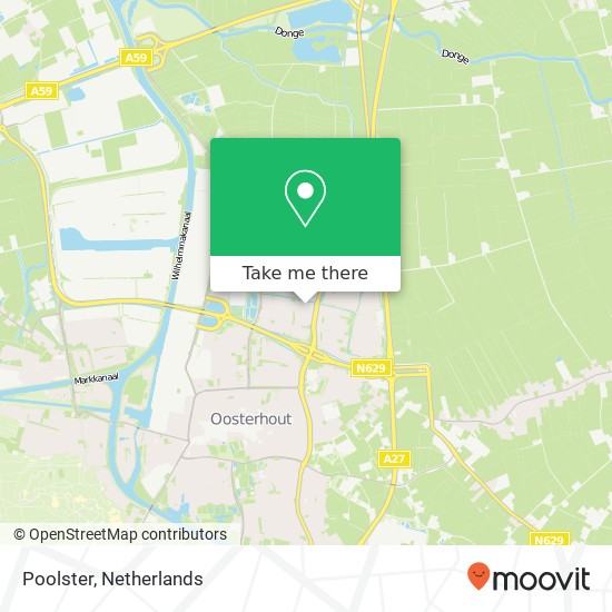 Poolster, Poolster, 4907 Oosterhout, Nederland kaart