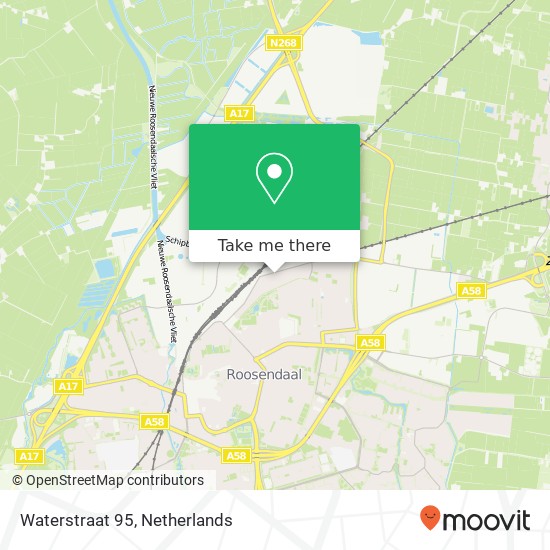 Waterstraat 95, 4702 TT Roosendaal kaart