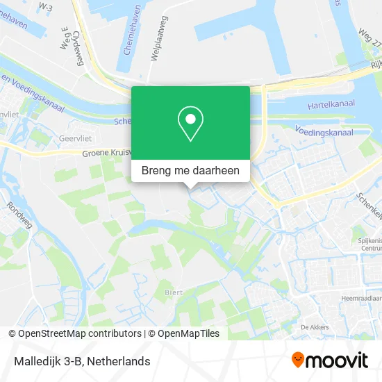 Malledijk 3-B kaart