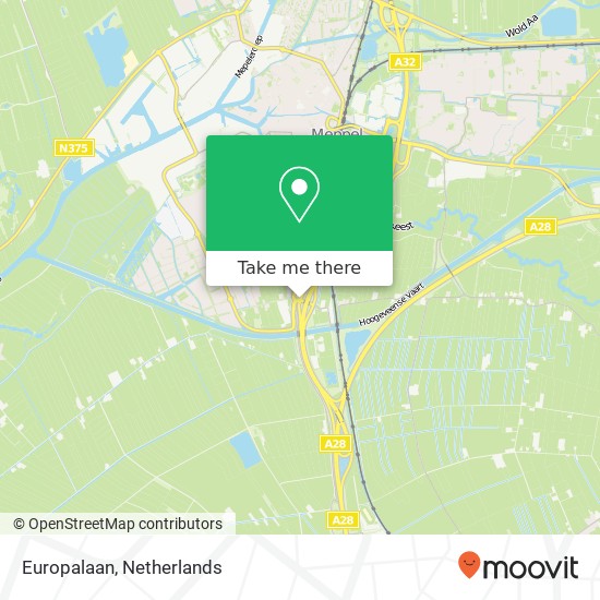 Europalaan, 7944 Meppel kaart