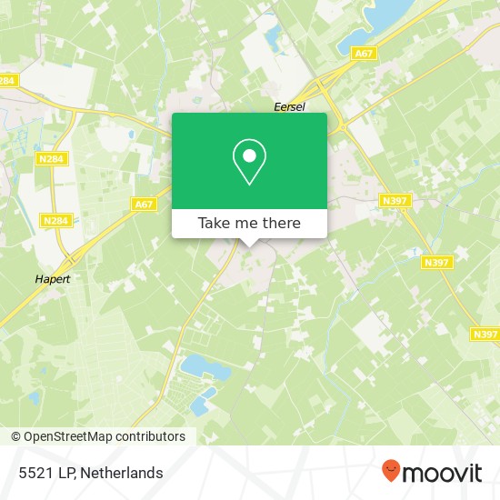 5521 LP, 5521 LP Eersel, Nederland kaart