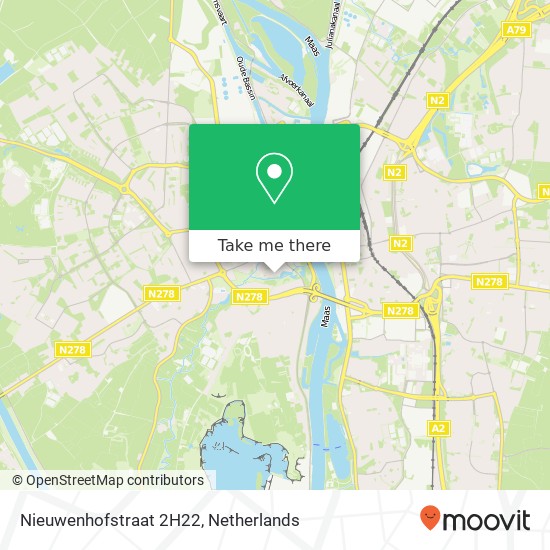 Nieuwenhofstraat 2H22, Nieuwenhofstraat 2H22, 6211 KG Maastricht, Nederland kaart