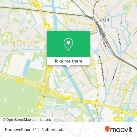 Rooseveltlaan 312, 3527 AM Utrecht kaart