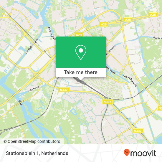 Stationsplein 1, Stationsplein 1, 8011 CW Zwolle, Nederland kaart