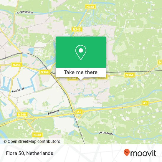 Flora 50, Flora 50, 7422 LL Deventer, Nederland kaart
