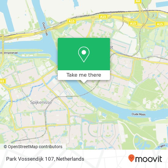 Park Vossendijk 107, 3192 XD Hoogvliet kaart