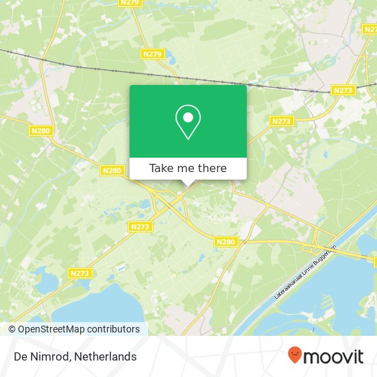 De Nimrod, Napoleonsweg 3 kaart