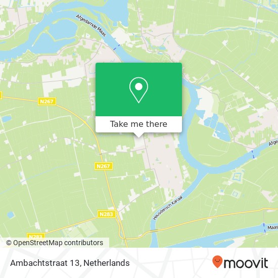 Ambachtstraat 13, Ambachtstraat 13, 4261 TJ Wijk en Aalburg, Nederland kaart