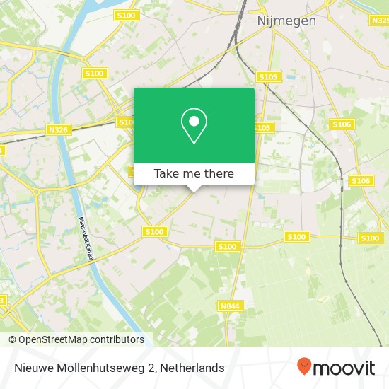 Nieuwe Mollenhutseweg 2, 6533 HH Nijmegen kaart