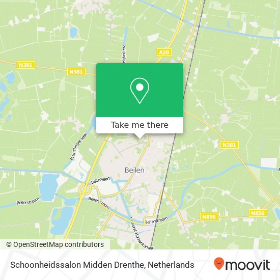 Schoonheidssalon Midden Drenthe, Eursingerweg 12 kaart