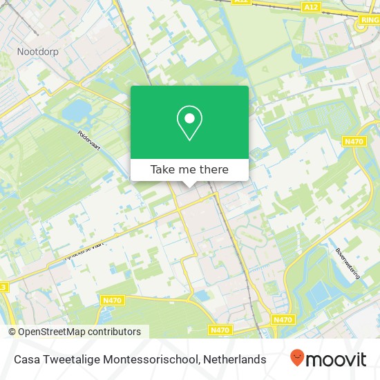 Casa Tweetalige Montessorischool, Goudenregensingel kaart