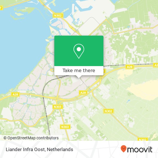 Liander Infra Oost, Deventerweg 4 kaart