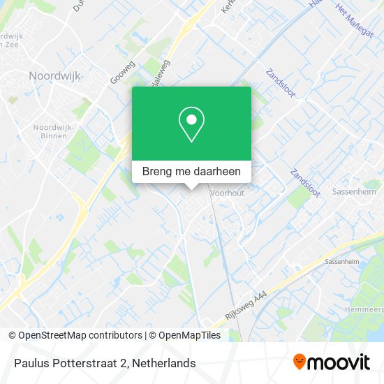 Paulus Potterstraat 2 kaart