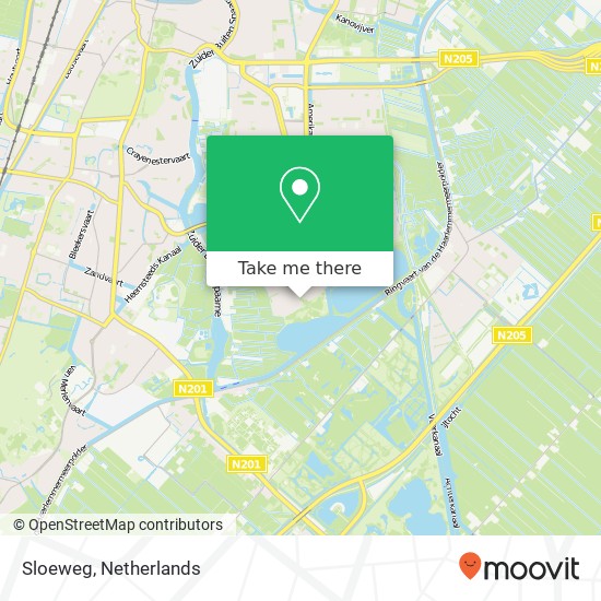 Sloeweg, 2036 Haarlem kaart