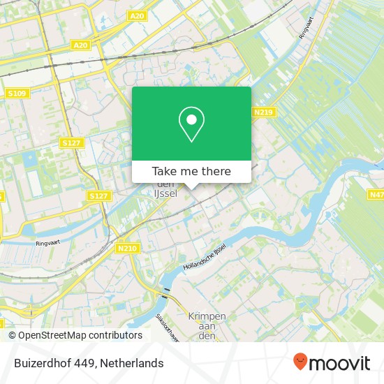 Buizerdhof 449, 2903 GR Capelle aan den IJssel kaart