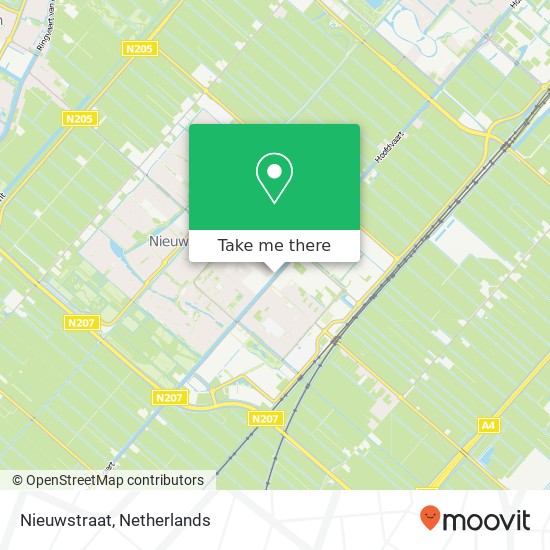 Nieuwstraat, 2152 LL Nieuw-Vennep kaart
