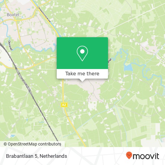 Brabantlaan 5, 5298 TK Liempde kaart