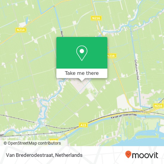 Van Brederodestraat, 3381 Giessenburg kaart