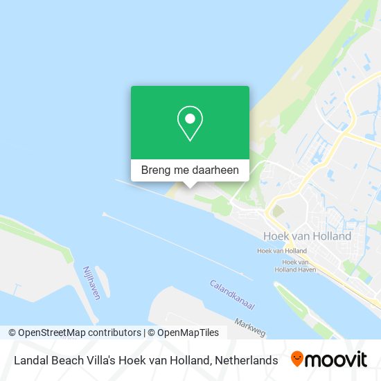 Landal Beach Villa's Hoek van Holland kaart