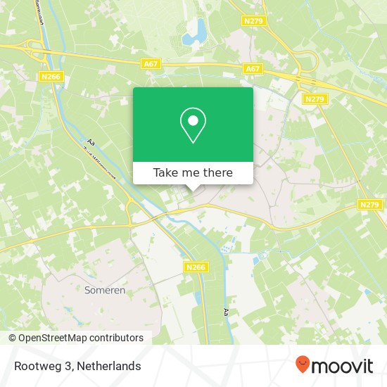 Rootweg 3, Rootweg 3, 5721 VK Asten, Nederland kaart