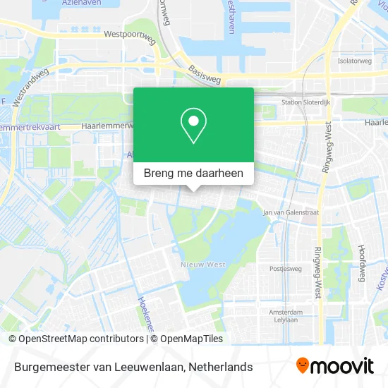 Burgemeester van Leeuwenlaan kaart