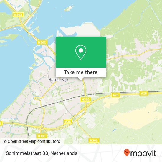 Schimmelstraat 30, 3842 CN Harderwijk kaart