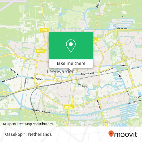 Ossekop 1, Ossekop 1, 8911 LE Leeuwarden, Nederland kaart