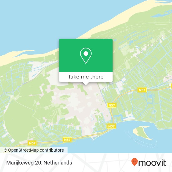 Marijkeweg 20, 3253 BP Ouddorp kaart