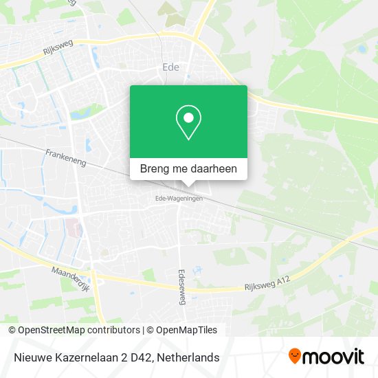 Nieuwe Kazernelaan 2 D42 kaart