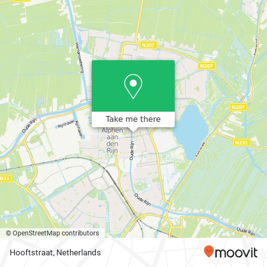 Hooftstraat, 2406 Alphen aan den Rijn kaart